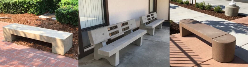 Concrete benches