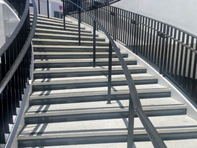 Fashion Valley Mall custom concrete stairs